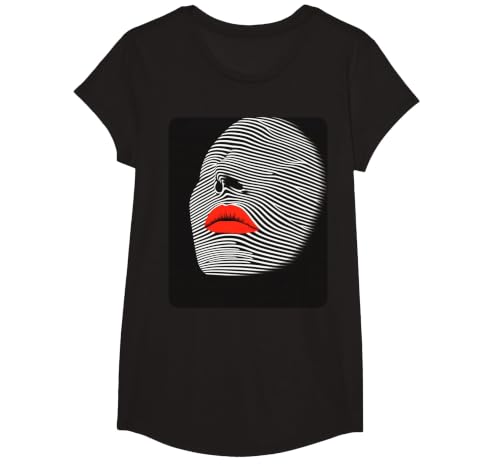 Female Women's Fashion Style Designer T-Shirt, Girls, Black, Medium