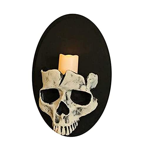 Portacandele da parete di Halloween Horror Skeleton Candle Holder