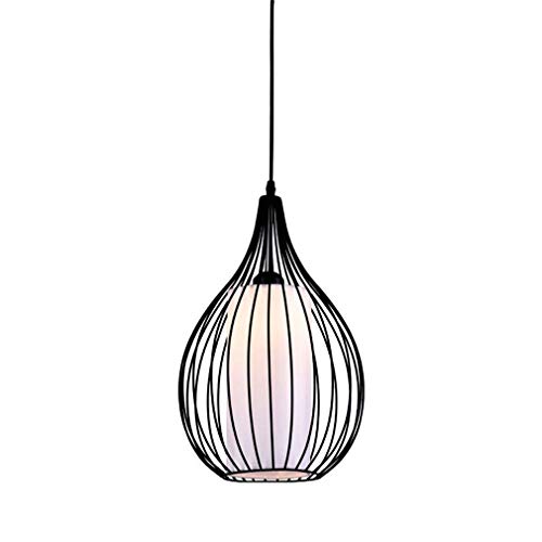 Lustre industriel pour couloir et restaurant : suspension LED en fer creux