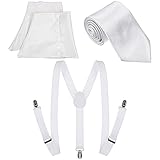 Ampliamente aplicable: los accesorios blancos para hombre de la década de 1920 son adecuados para fiestas, fiestas temáticas de la década de 1920, fiestas de gángsters, disfraces, fiestas de Navidad, fiestas de Halloween, varias ocasiones o como accesorios de disfraces, que pueden hacerte lucir más elegante y vintage