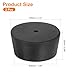 uxcell 2 Pcs 1-Hole Rubber Stopper, Tapered Lab Seal Tube Stopper Plug for Test Tube Flasks Glass Containers Industry and Laboratories, 56x48x25mm Black