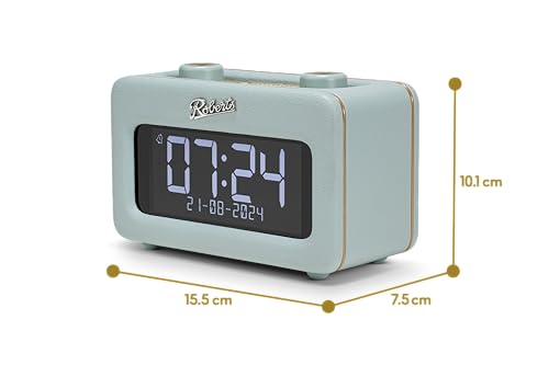 Radio-réveil rétro Dab+ Bluetooth avec double alarme sonore - 7