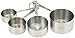 Cuisinart CTG-00-SMC Stainless Steel Measuring Cups, Set of 4