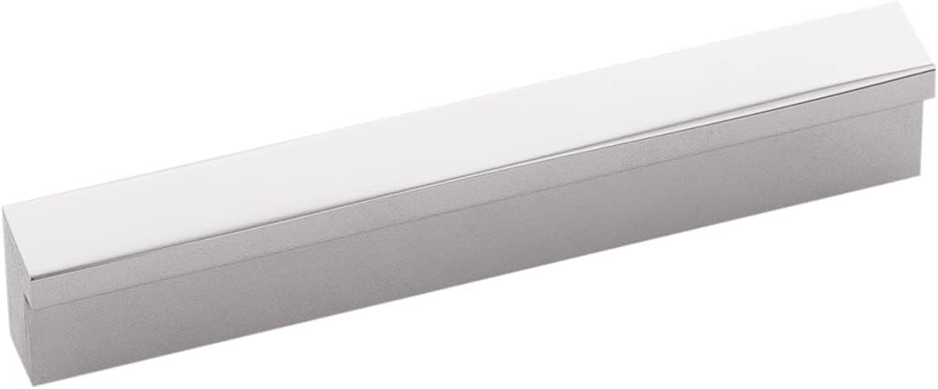 Hickory Hardware 10 Pack Solid Core Kitchen Cabinet Pulls, Luxury Cabinet Handles, Hardware for Doors & Dresser Drawers, 3 Inch Hole Center, Glossy Nickel, Streamline Collection