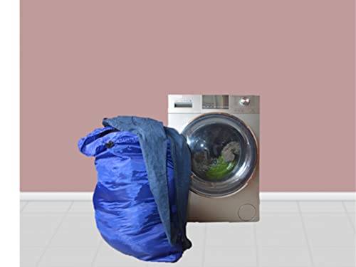 Dino74 3 Pack Heavy Duty Laundry Bags - Jumbo Traveling Dorm Room Bags Machine Washable Organizer For Storing Dirty Clothes With Free Reusable Grocery Bag, Black, Gray, Blue, 28 X 40 Inch Each Bag #TOP5