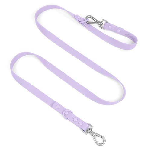 Wisedog Waterproof Dog Leash &ndash; 5ft/6ft Adjustable with 2 Metal Swivel Hooks, Easy to Clean Dog...