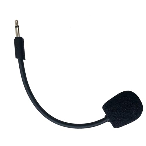 SPTSSWET Replacement Microphone Compatible with JBL Quantum Q100 Stereo Studio Gaming Headsets for PS5 PS4 PC Xbox MAC Professional Clear Crystal Sound Noise Isolation Mic,2.5mm Jack Black