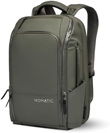 NOMATIC Travel Pack - Water Resistant Anti-Theft Bag- Flight Approved Carry On Laptop Bag- Computer Backpack- Tech Backpack