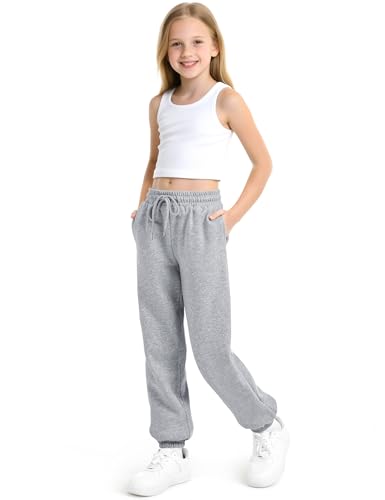 BOOPH Girls Fleece Sweatpants Kids Winter Sweat Pants Athletic Joggers Clothes for Teen Girls3