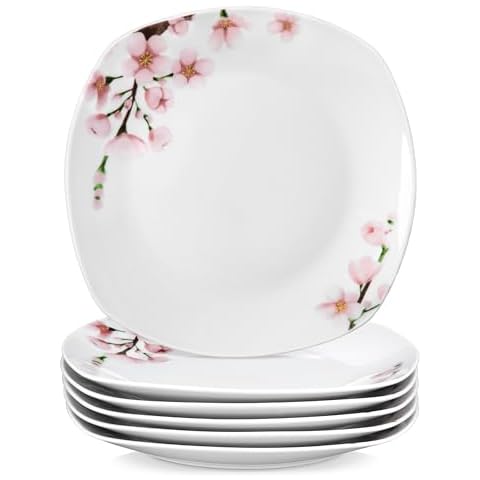 VEWEET ANNIE Assiettes Plates en Porcelaine Cover