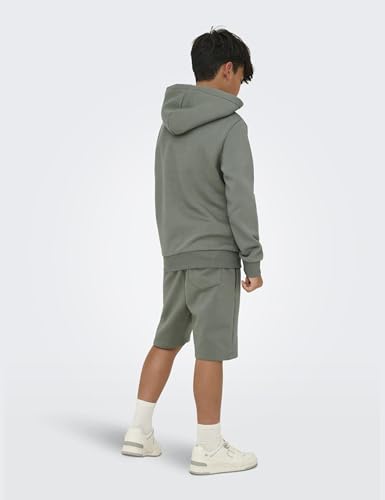 Sweat à capuche garçon gris osjceres coton doux taille 146-152