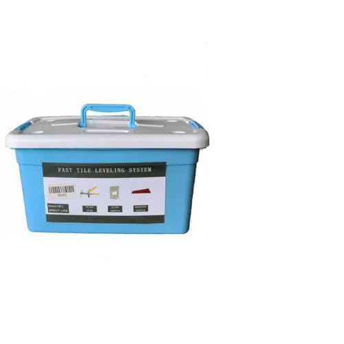 Hengmo 1/8'' (3MM) Tile Leveling System Super KIT -300 pcs Tile Spacers Clips +100pcs Reusable Tile Wedges+1 pcs Tile Floor Plier+ with Blue Tool case, PROs&DIYs Tile Tools Set for Walls & Floors