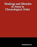 The Healings And Miracles Of Jesus In Chronological Order