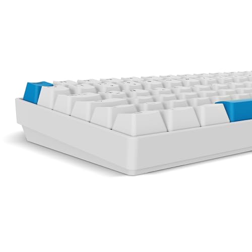 SHARKOON SKILLER SGK50 S2 PBT wei?, DE-Layout, Gateron G Pro 3.0 Yellow - Tastiera gaming - Immagine 4