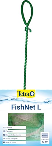 Tetra FN Fish-Net Größe L - hochwertiges Fangnetz aus reißfestem Nylon, der Kescher ermöglicht das leichte und schonende Fangen von Fischen aus dem Aquarium, Netzgroße 12 cm