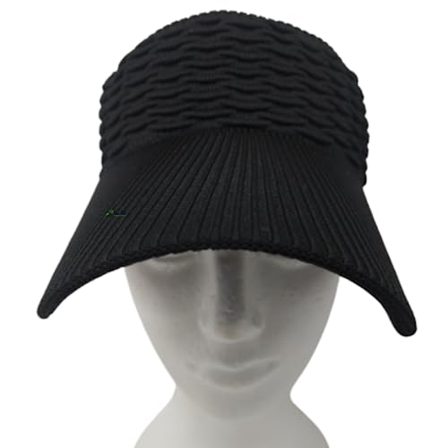Viseira Esportiva Feminina De Caminhada Fitnes Praia Verão (Preto)