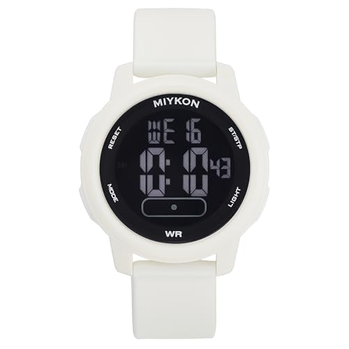 Image of Miykon Ultra-Thin Digital Watch for Men - Minimalist Waterproof Sports Watch with Large Easy to Read Display - Shockproof Resin, Super Illuminator, Stopwatch & Timer, Alarm, Dual Time, 24hr Military Time