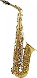 Woodbrass WSA300 – Saxophone Alto Mi♭ Verni – Instrument à vent Saxo d'étude Débutant Prêt...
