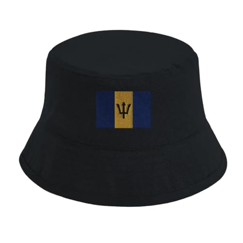 Chapeau bob drapeau de la Barbade en coton léger pour adulte