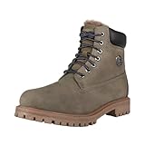 Bugatti Botas para hombre 321-ANV40-1550-7010, forro cálido, color verde y negro, 42