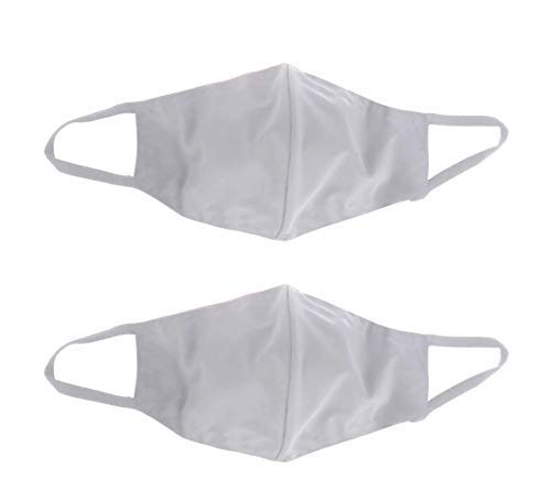 Kit com 08 Máscaras Rosto Tecido Lavável 100% Tricoline Secagem Rápida Branco