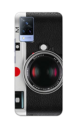 Image of Printed Hard Back Cover Case for Vivo V21 5G Back Cover (Vintage Camera) -702