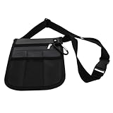 SEWOART シー スタッフ用コンパクトメッセンジャーバッグ ツール収納ポーチ 多機能ポケット付き 軽量 撥水 看護 保育士向け 快適な肩掛けデ