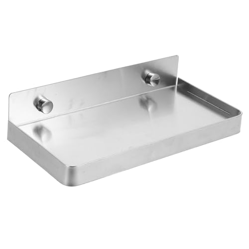 BUTIFULSIC Wall Phone Shelf Small Stick Bathroom Shelf Adhesive Phone Holder for Home No Drill Space Saving Storage for Wipes and Essentials Sleek Design