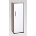 Produktbild Möbelpartner Aktenschrank SERIE 1200| Anschlag rechts | HxBxT 1110 x 400 x 340| Eiche/weiß glanz | Aktenregal Schrank Regal Büroschrank Schiebetürenschrank
