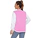 Icibgds Varsity Jacket Women Men's Baseball School Uniform Button Up Unsex Adult Long Sleeve Coat Fashion Jacket (Pink,XS,X-Small)