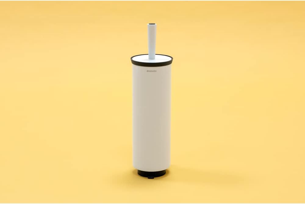 Brabantia Wc Toilet Brush & Holder, Accessories For The Bathroom, Stainless Steel White, 483325
