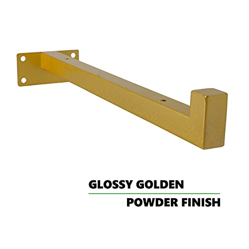 6 Pcs Floating Shelf Brackets 6 Inch Heavy Duty Wall Mounted Industrial Metal Shelving Supports With Lip #TOP6