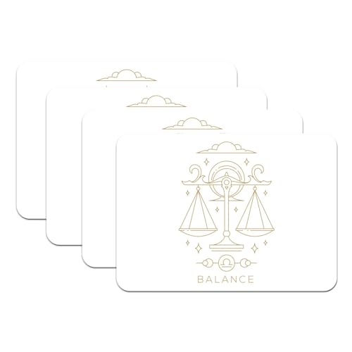 Set de table antidérapant lavable motif constellation balance pour table propre - 2