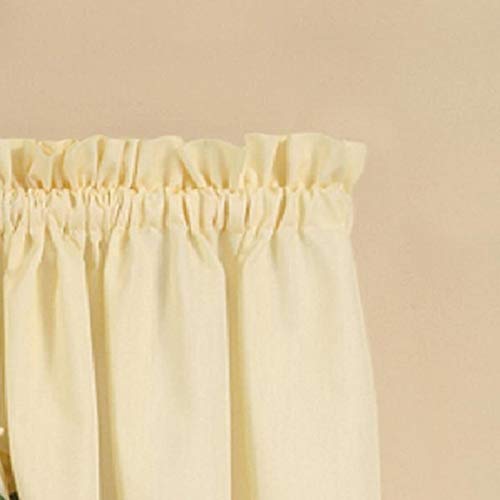 CHF & You Red Delicious Country Apples 3-Piece Window Curtain Tier Set, Ivory, 56-Inch X 24-Inch, W 24" x L 56" (3 Panels) - Image 4
