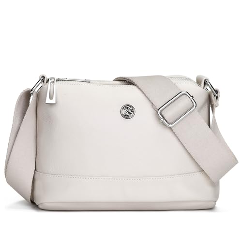 Image of Eslcorri Lightweight Nylon Crossbody Bag for Women, 3 Pocket Casual Shoulder Purse with Adjustable Strap for Travel Daily Use | Well-organized