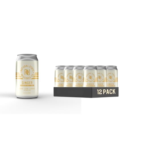 Ginger Soda with Real Lemon & Lime - Craft Beverage with Subtle Kick, Perfect Mocktail or Mixer (Pack of 12)