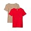 Bright Poppy Red/Tan