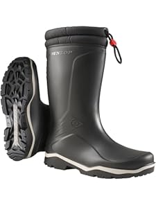 Thermostiefel BLIZZARD in verschiedenen Farben Wintergummistiefel für Damen und Herren (black, 42)
