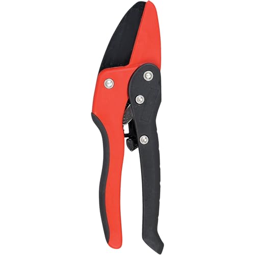Corona RP 3230 Rachet Hand Pruner - 3/4 inch Cut Capacity Stem and Branch Garden Shears, Red