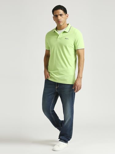 Image of Pepe Jeans Men's Cotton Regular Fit Polo T-Shirt