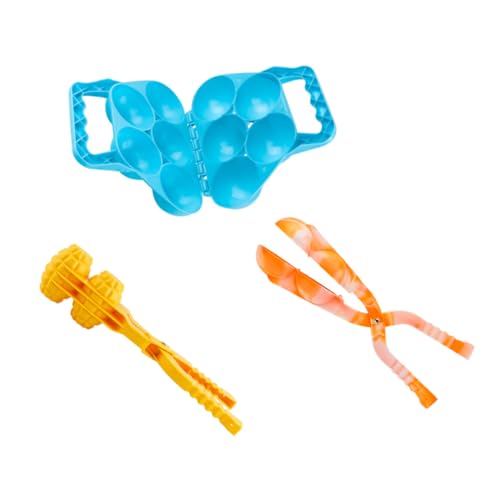 VANZACK 3Pcs Making Tool Interactive Outdoor Winter for Fun Play with Comfortable Grip Random Color for Family Fights and Activities Random Color