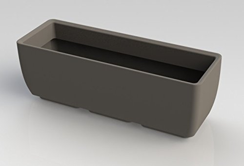 RTS Companies Inc 56020001007981 Rectangular Planter for Indoor or Outdoor Gardening, 30-Inch, Graphite