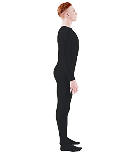 Ensnovo 66-03-0122-BLACK-XL Adult Spandex One Piece Unitard Full Body Suit Costume Black thumb #3