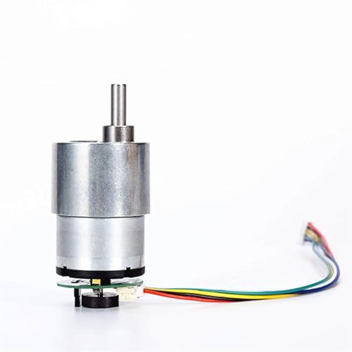 Moteur CC JGB37-520 6V 55rpm avec encodeur Hall et son support