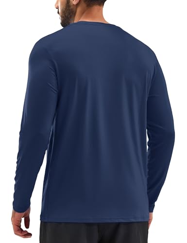 TACVASEN Men's Long Sleeve UPF 80+ Shirts Sun Protection UV SPF Shirts Rash Guard Fishing Running Quick Dry Lightweight2