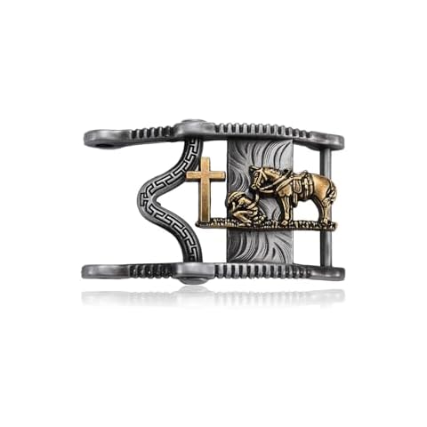 MASOP Western Belt Buckle for Men Novel Hollow Bull Belt Buckles Vintage Cowboy Rodeo Belts Buckle American Tiny Belt Buckle Cover