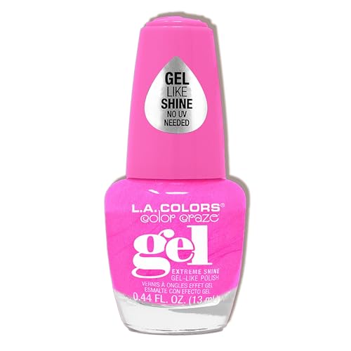 L.A. COLORS Pink Please Gel Polish, Pink Pie CNL646