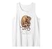 Off to Cause A Kerfuffle Bison Bicycle Funny Tank Top