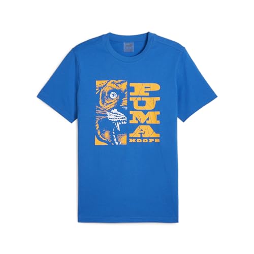 T-Shirt Puma Graphique Bleu Homme M Idéal pour le Sport et le Quotidien