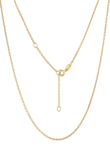 Chaîne Fine pour Femme en Argent 925 Idée Cadeau Anniversaire et Fêtes Maille Rolo